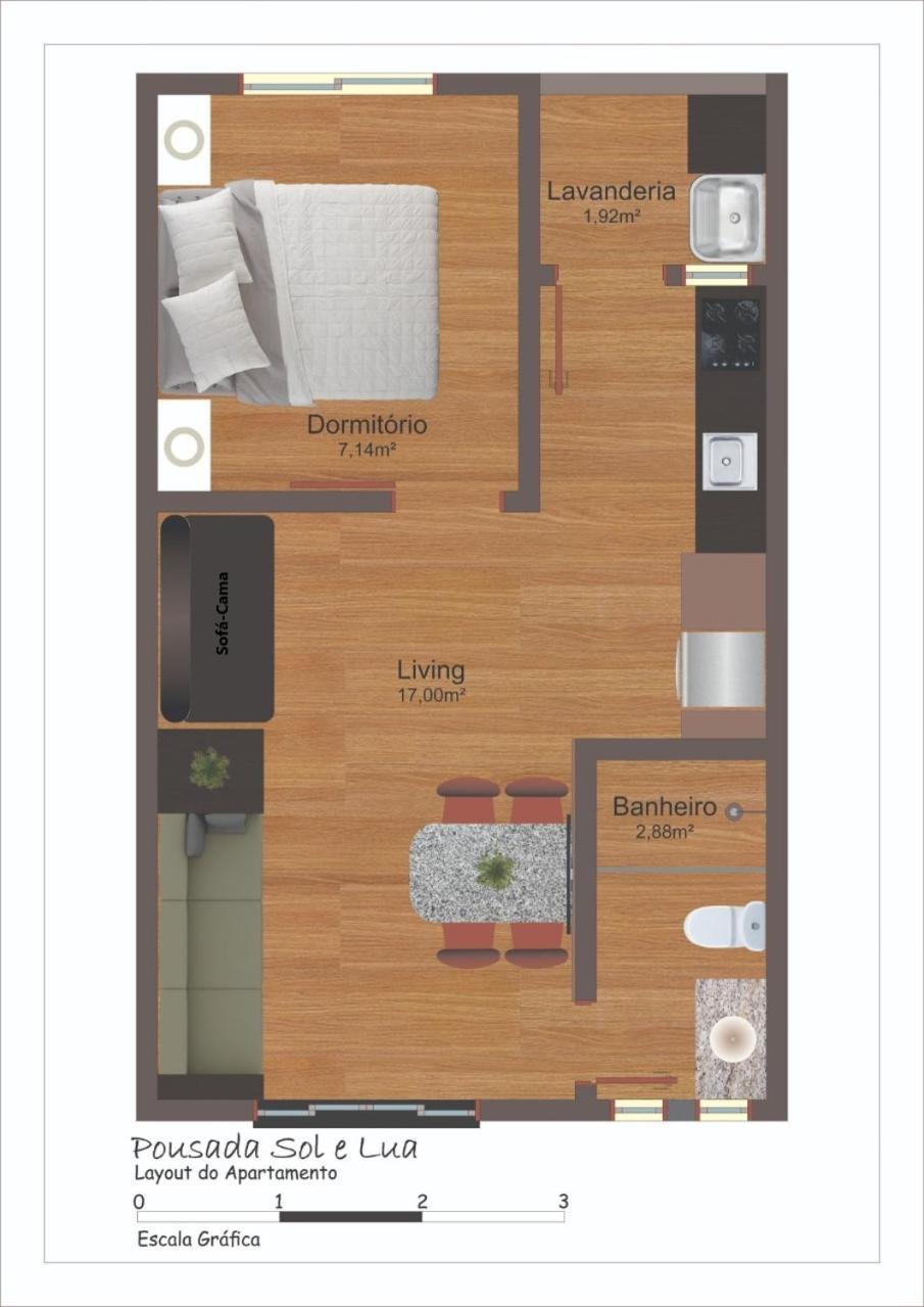 Residencial Sol E Lua Apartment Palhoca Luaran gambar